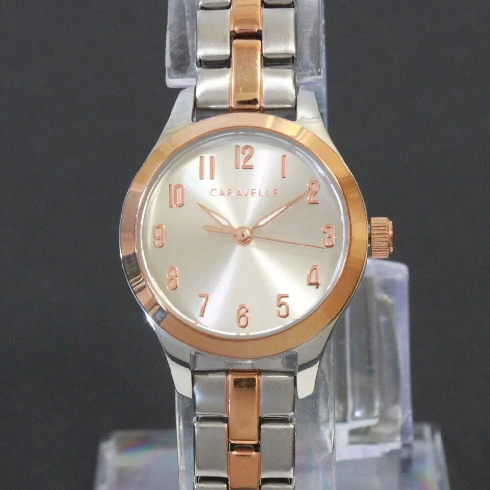 Caravelle Woman's Traditional Watch By Bulova Two Tone Stainless 24mm